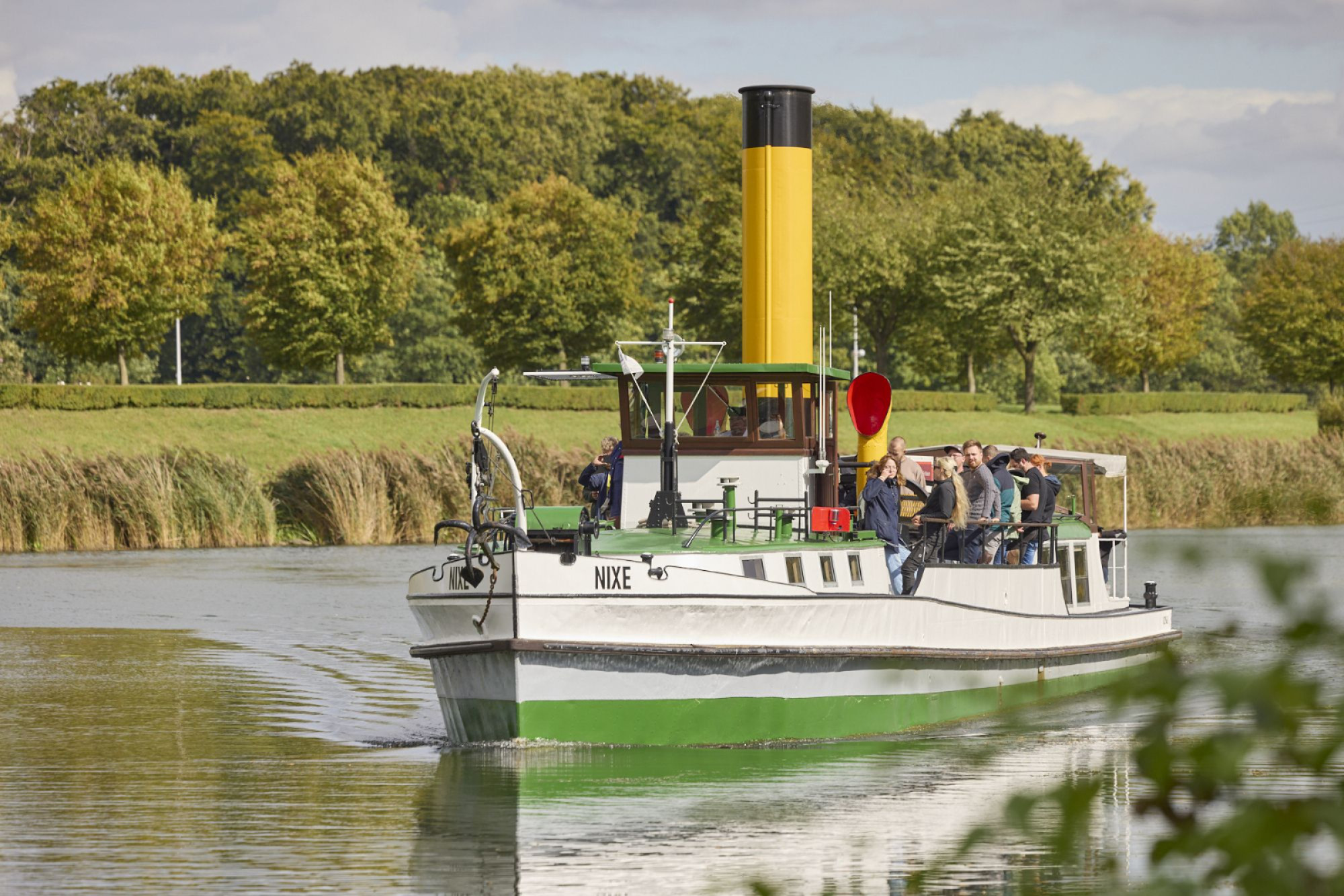 Am Oberwasser startet der historische Dampfer 